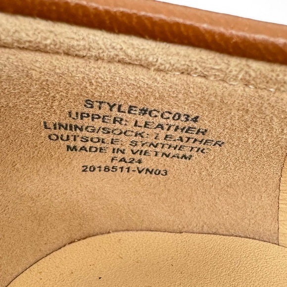 J. Crew Maison Brown Leather Ruched Penny Loafers Size 8.5 - Picture 12 of 13